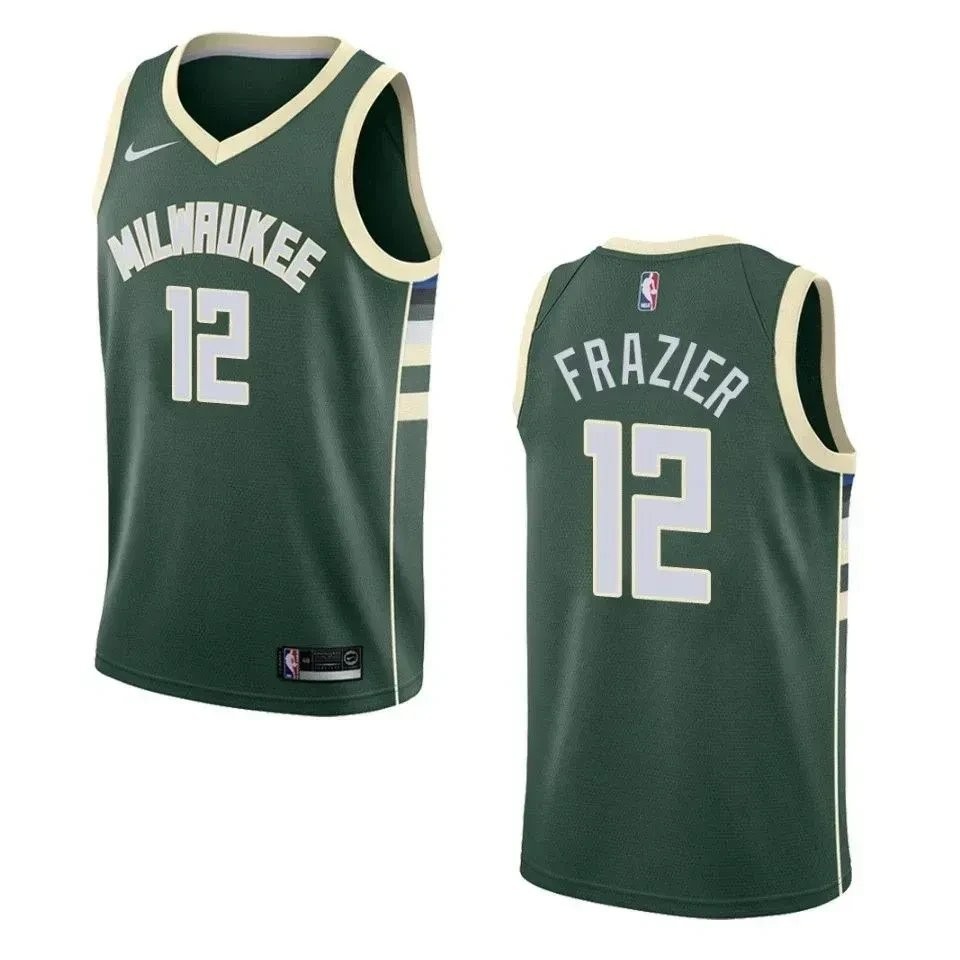 Men's Milwaukee Bucks Tim Frazier Icon Swingman Jersey Green S-3XL