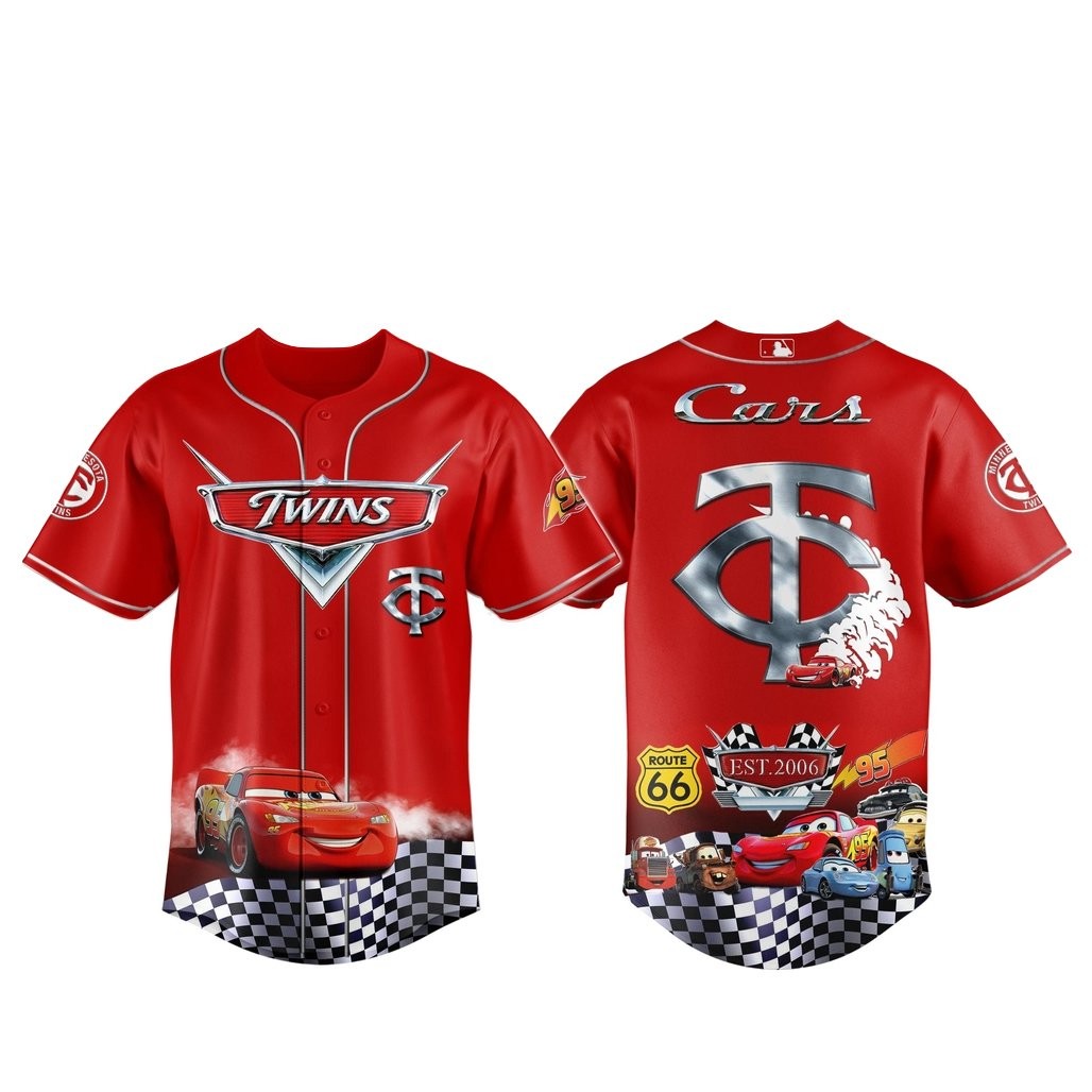 Minnesota Twins Special Cars 20th Anniversary Baseball Jersey