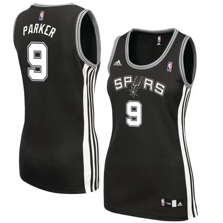 Tony Parker San Antonio Spurs Women's Team Jersey - Black