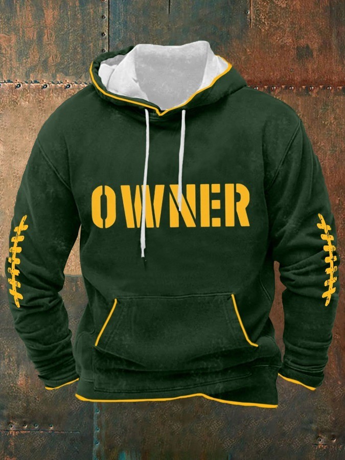 Musemora - Men's Green Bay Packers Hoodie - Game Day Football
