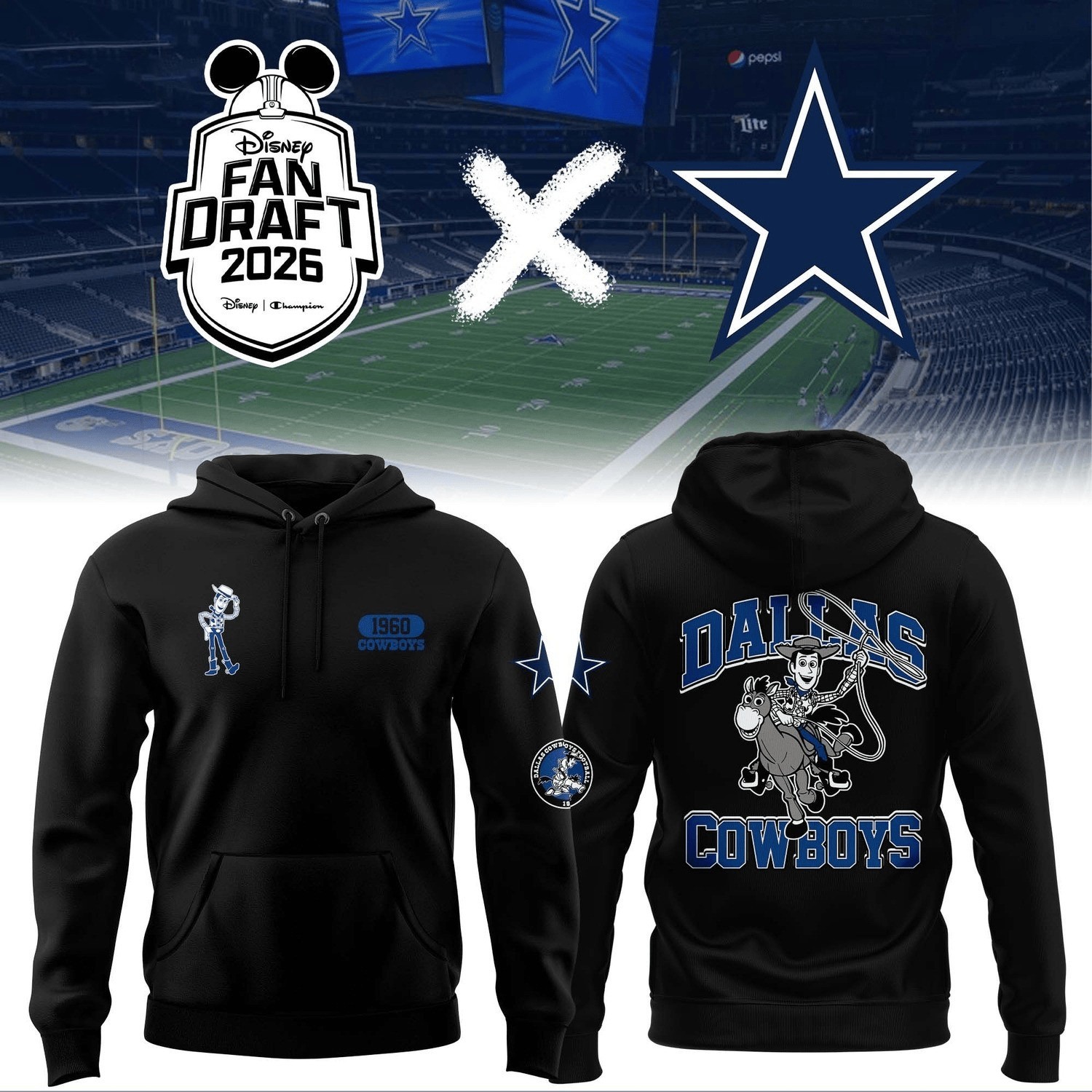 Musemora - Unisex Dallas Cowboys Hoodie - Football