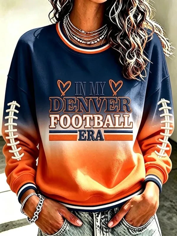 Musemora - Unisex Denver Broncos Sweatshirt - Game Day Football