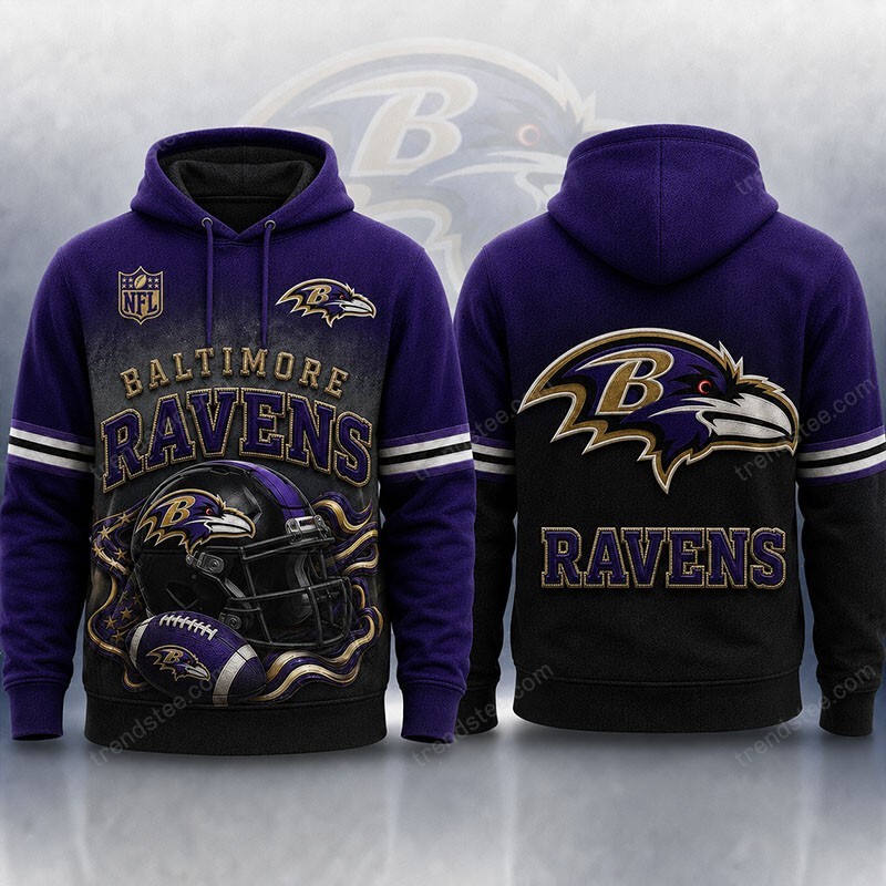Musemora - Men's Baltimore Ravens Hoodie - Football