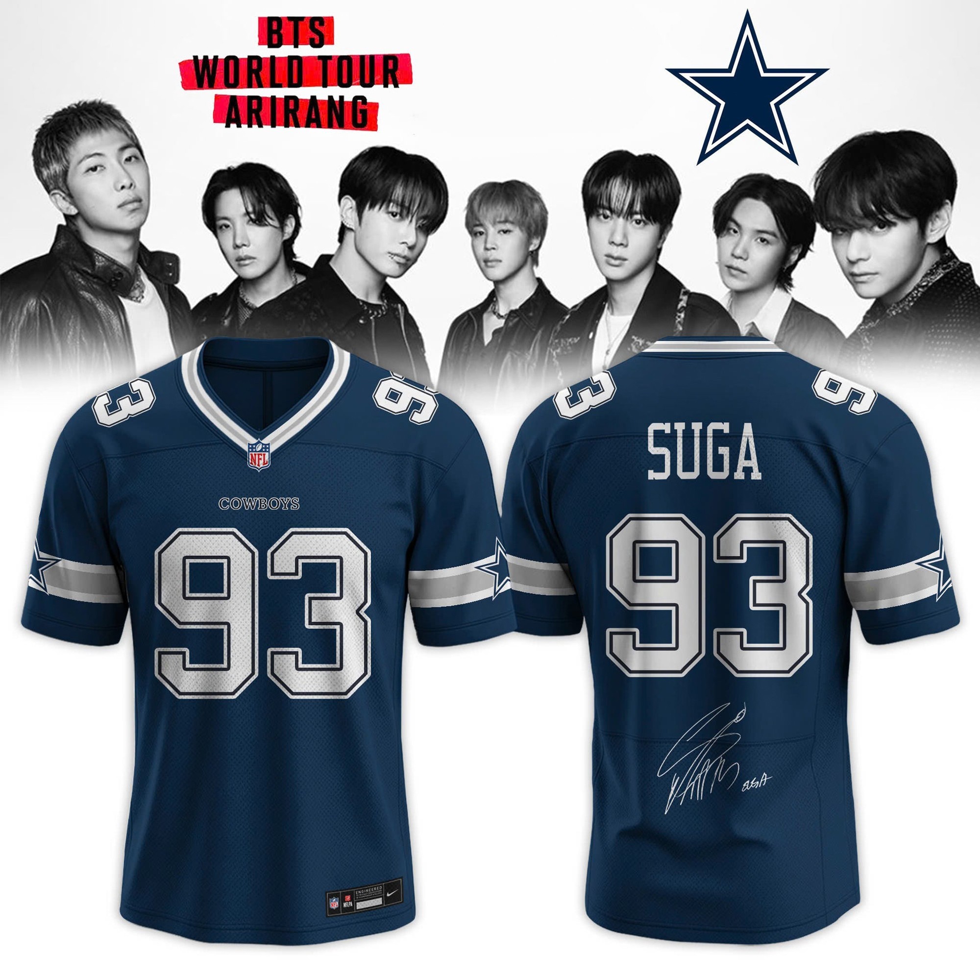 Musemora - Unisex Dallas Cowboys Jersey