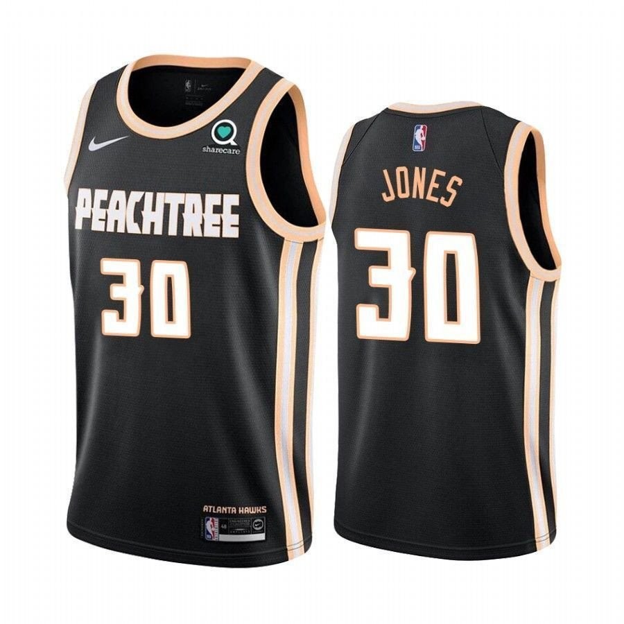 Atlanta Hawks Damian Jones 30 City Men's Multicolor Jersey - 100% Polyester Unisex