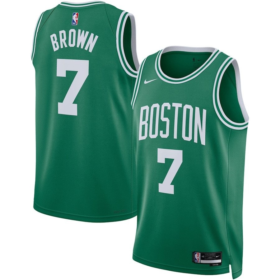 Jaylen Brown 7 Boston Celtics Unisex Swingman Jersey Icon Edition Kelly Green