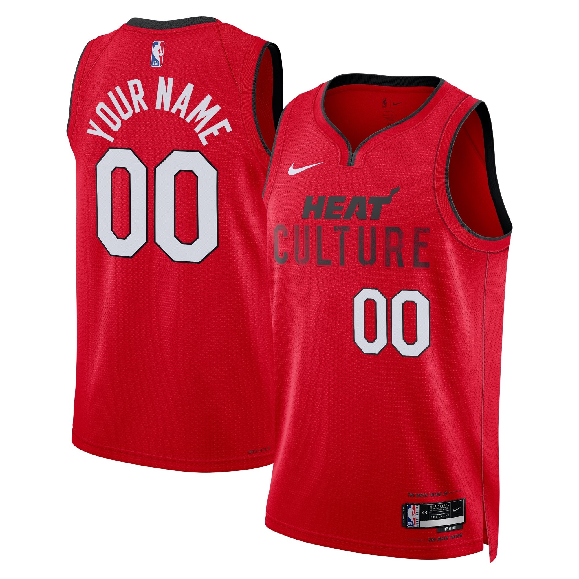Miami Heat City Edition Swingman Jersey 2024 Custom Unisex Multicolor