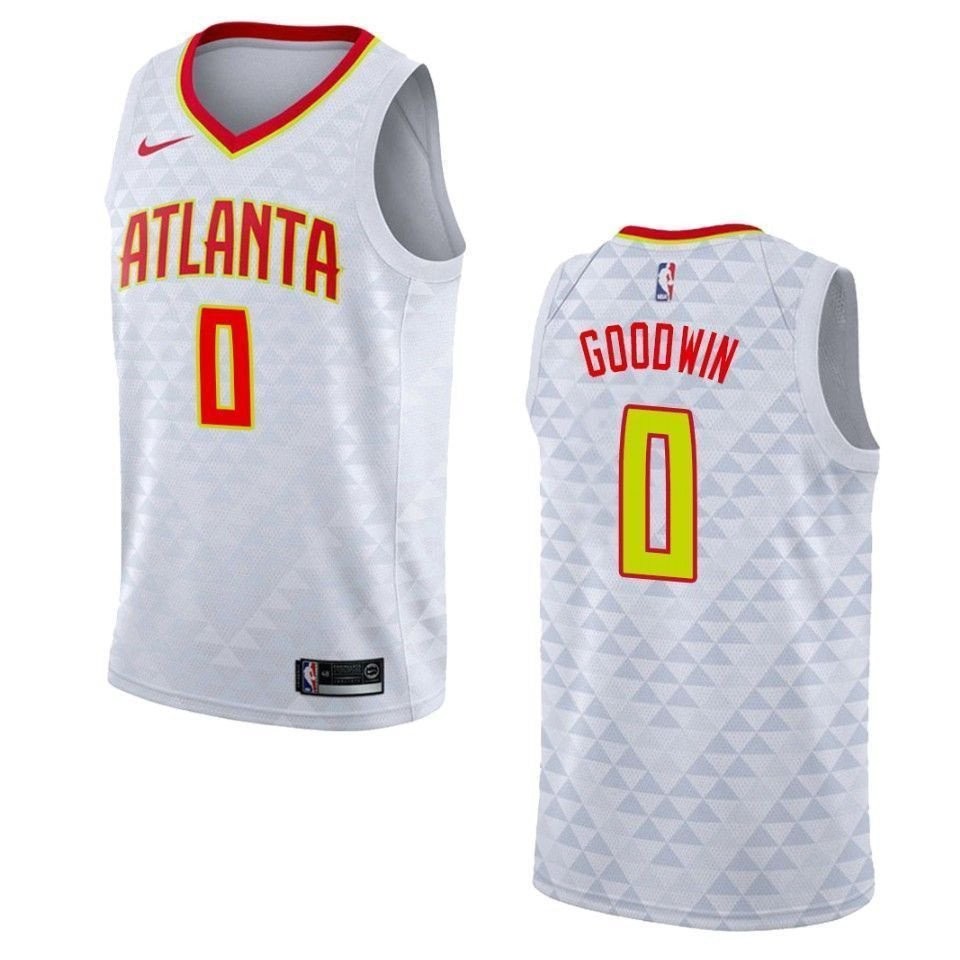 Men's Atlanta Hawks Brandon Goodwin Association Swingman Jersey White