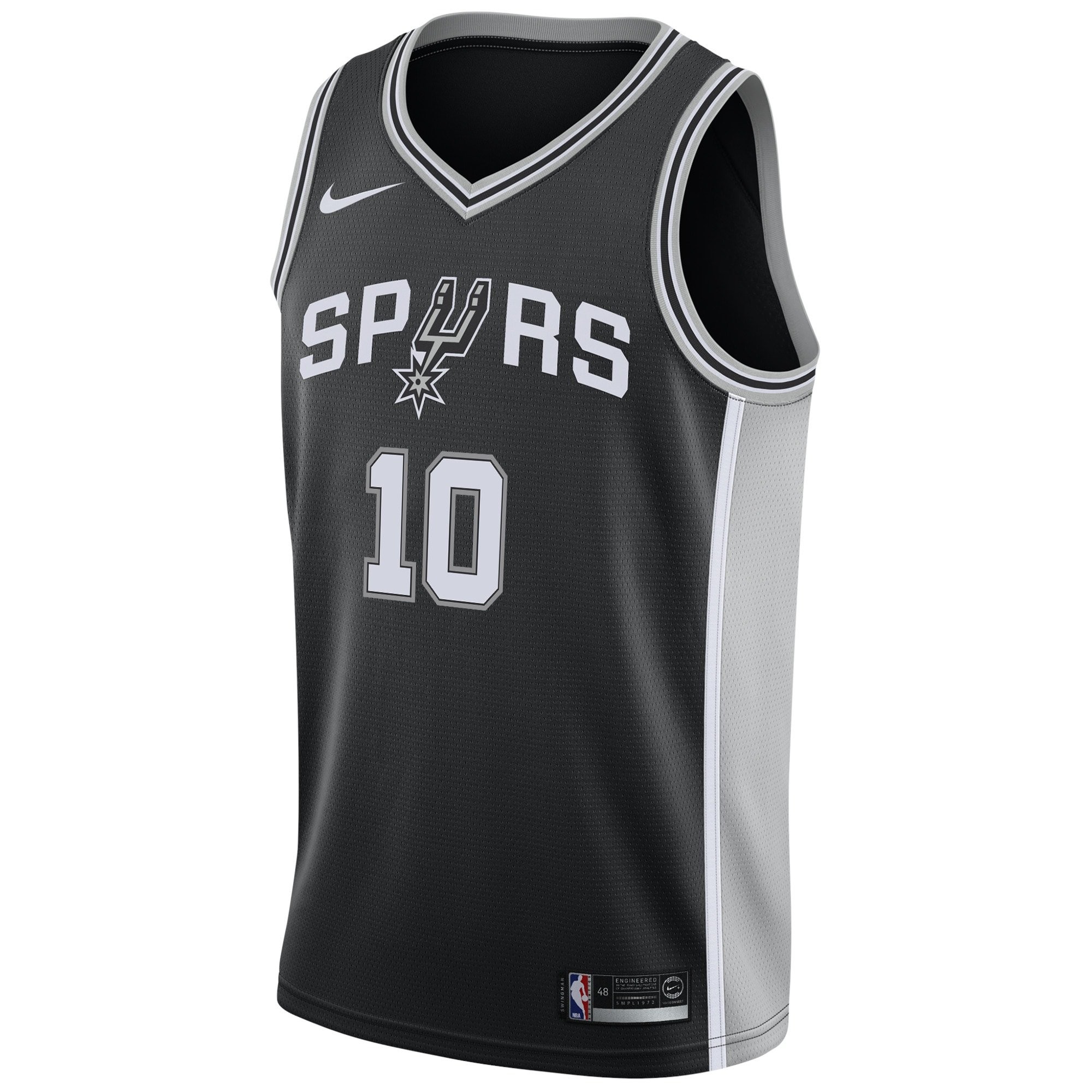 San Antonio Spurs Icon Edition Swingman Jersey Black Jeremy Sochan Mens