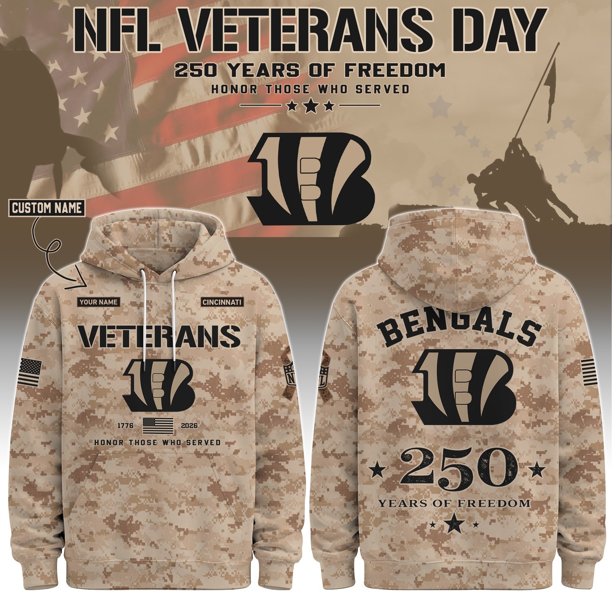 Musemora - Unisex Cincinnati Bengals Hoodie