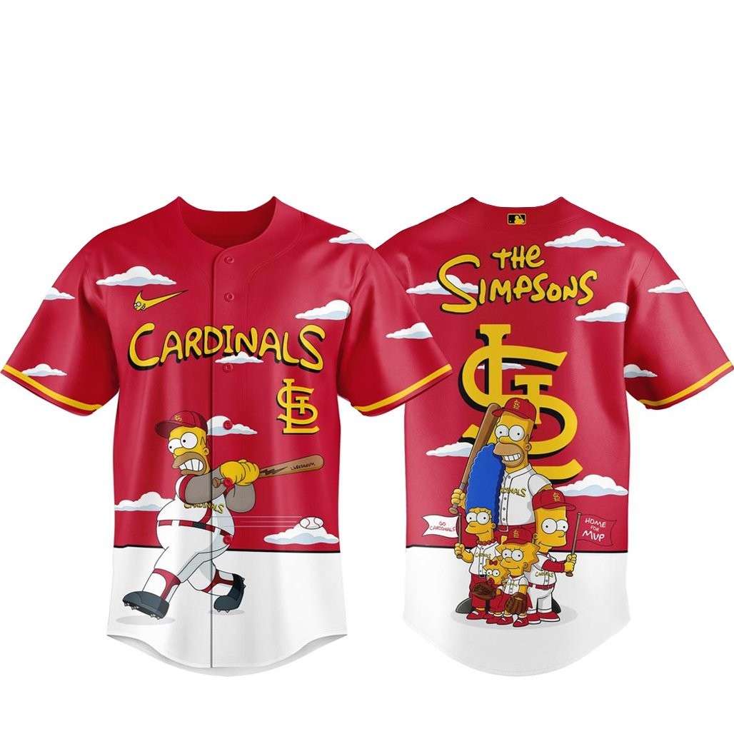 St. Louis Cardinals x The Simpsons 2026 Major Gameday Baseball Jersey