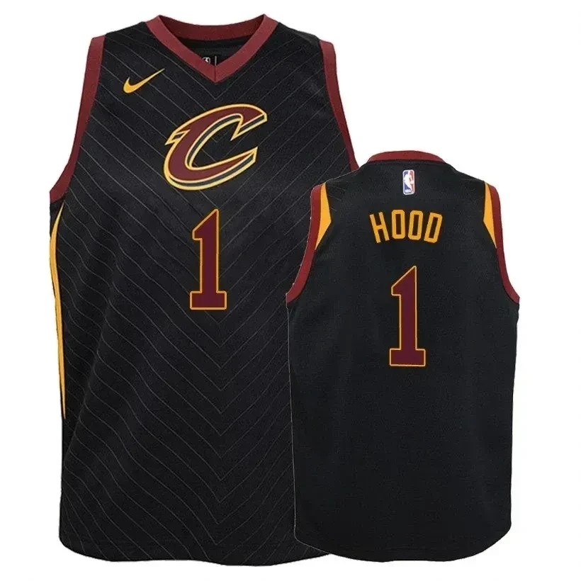 Youth Cavaliers Rodney Hood #1 Stated Black Jersey Unisex Multicolor Sports Jersey