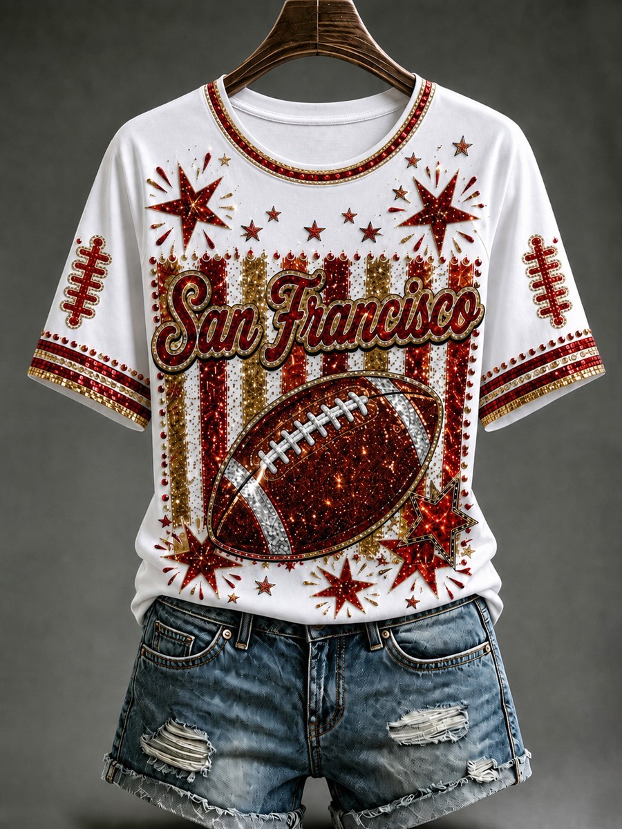 Musemora - Unisex San Francisco 49ers T-Shirt - Game Day Football