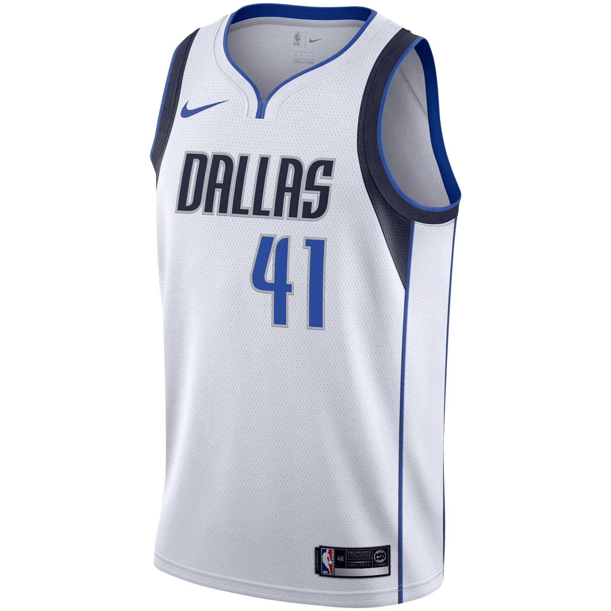 Dirk Nowitzki Dallas Mavericks Swingman Jersey - Association Edition - White Jersey - Image 2