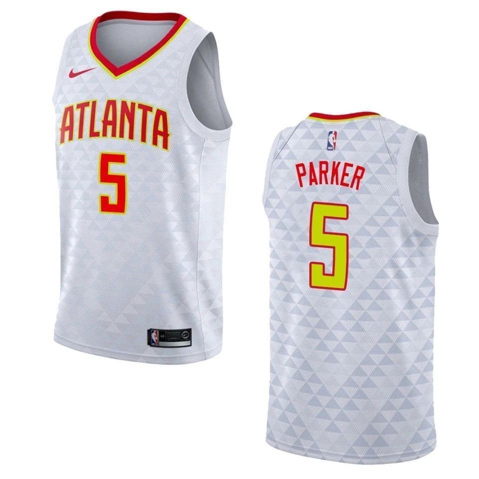 Men's Atlanta Hawks Jabari Parker Association Swingman Jersey White S-3XL