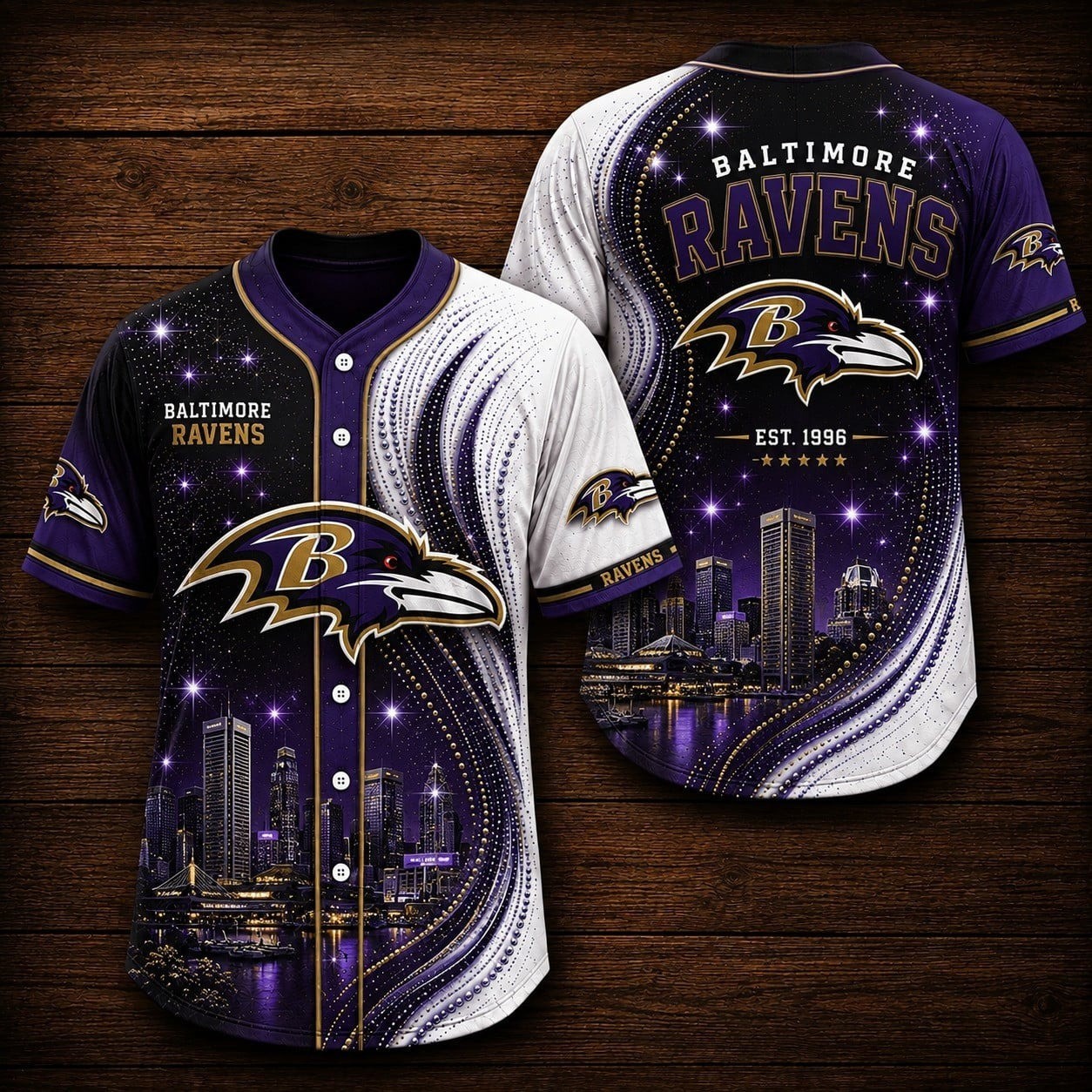 Musemora - Unisex Baltimore Ravens Jersey - Game Day Football