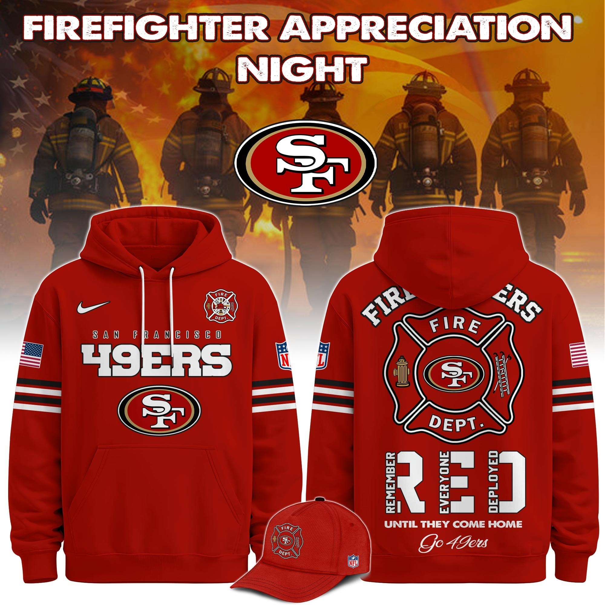 Musemora - Unisex San Francisco 49ers Hoodie - Football