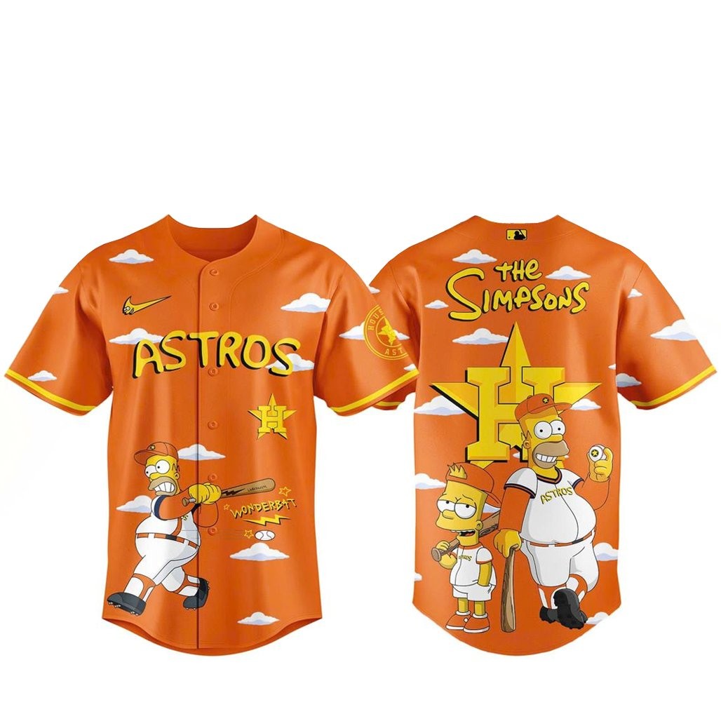 Houston Astros x The Simpsons Wonderbat 2026 Baseball Jersey