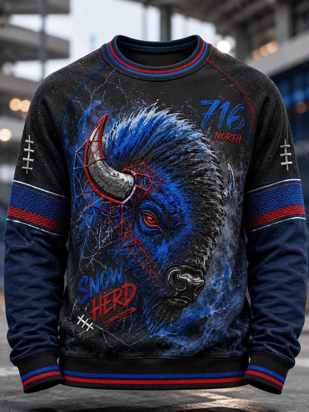Musemora - Unisex Buffalo Bills Sweatshirt - Game Day Football