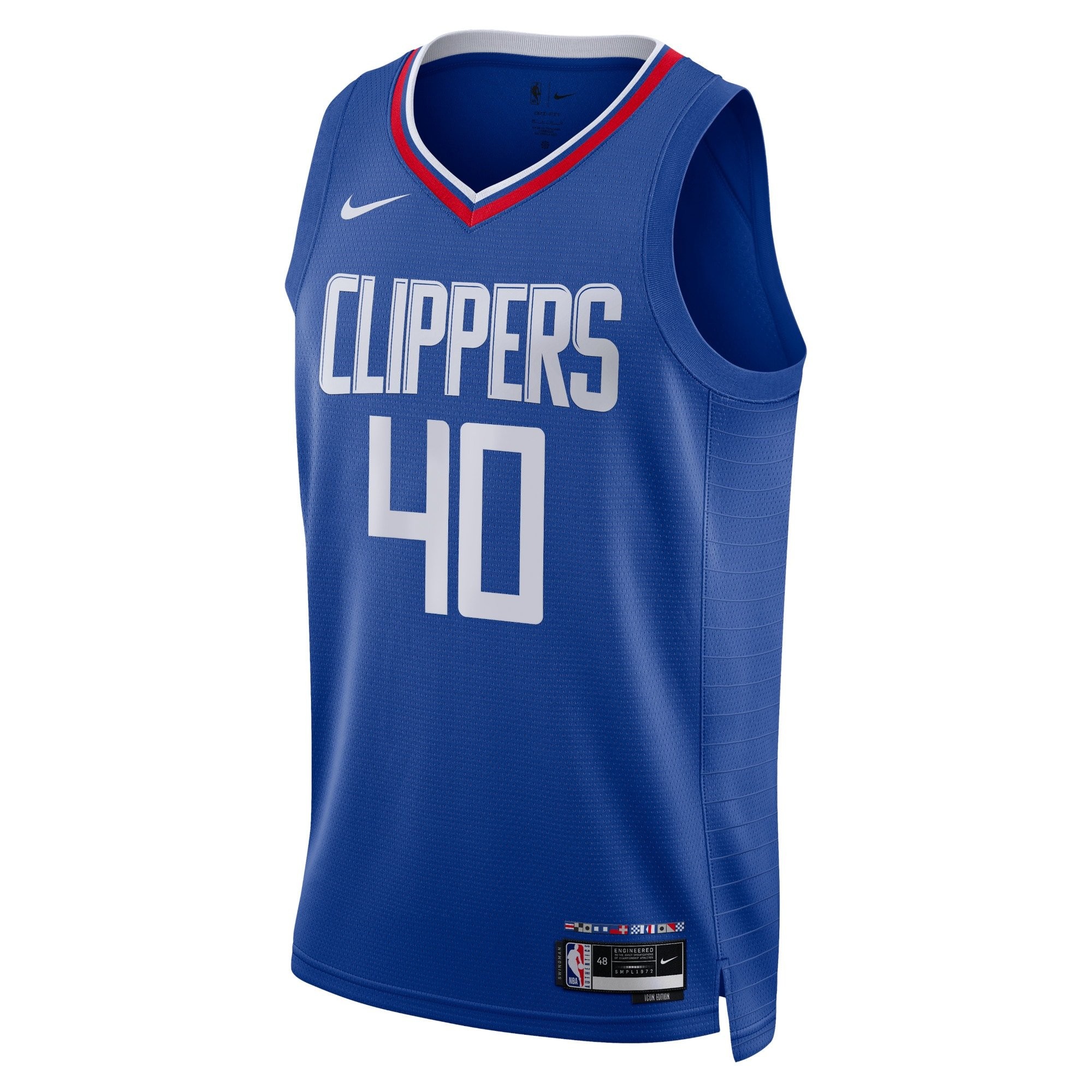 Los Angeles Clippers Icon Edition Swingman Jersey Blue Ivica Zubac Unisex