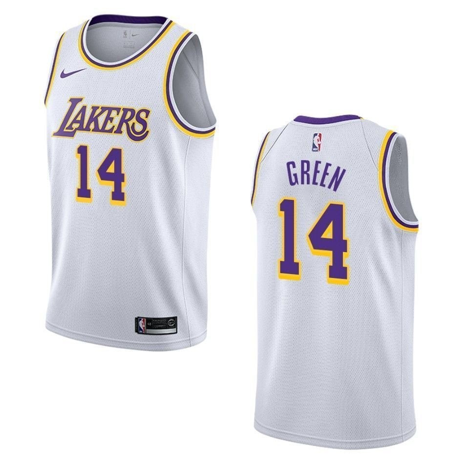 Men's Los Angeles Lakers Danny Green #14 Association Swingman Jersey White