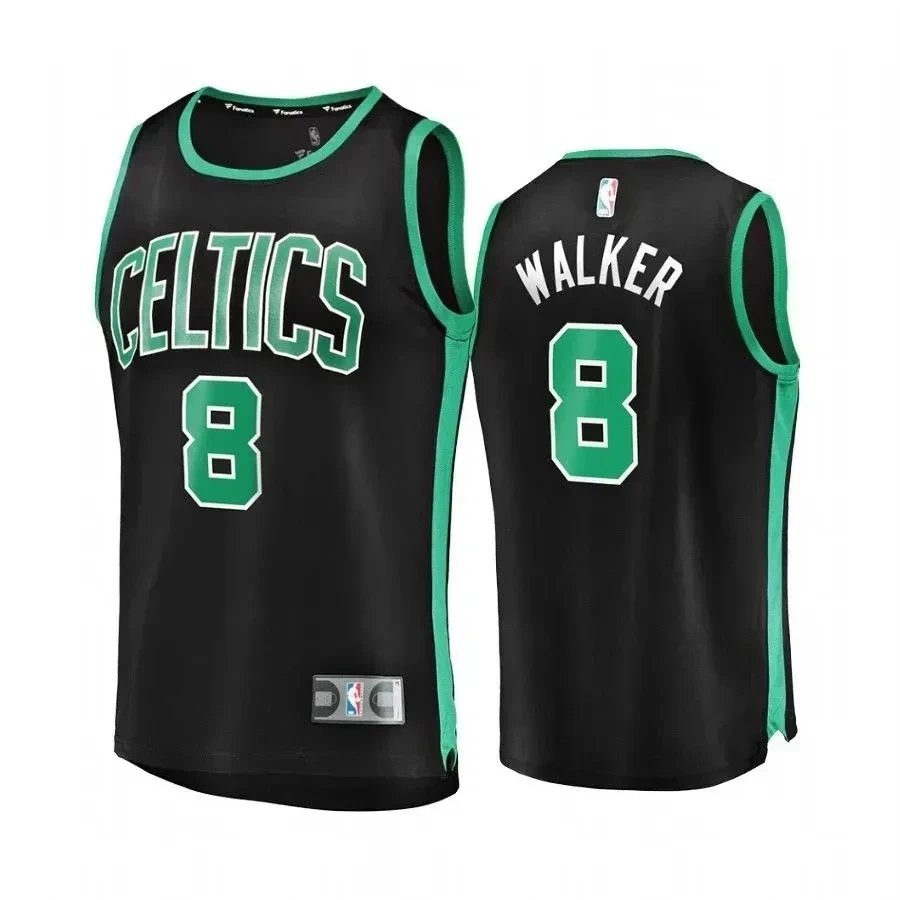 Men's Boston Celtics Kemba Walker Black State Jersey - 100% Polyester, S-3XL