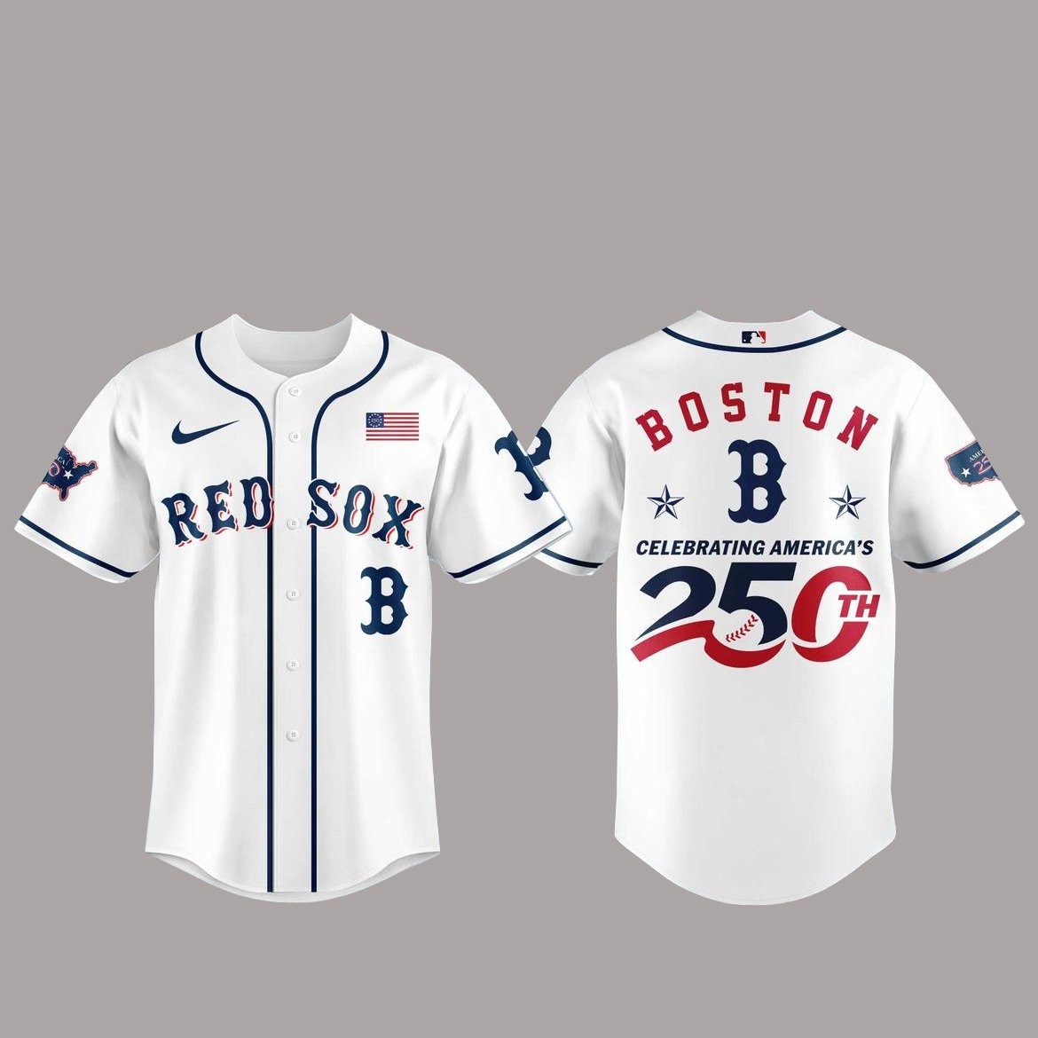 Boston Red Sox America 250th Anniversary Of USA 2026 Baseball Jersey