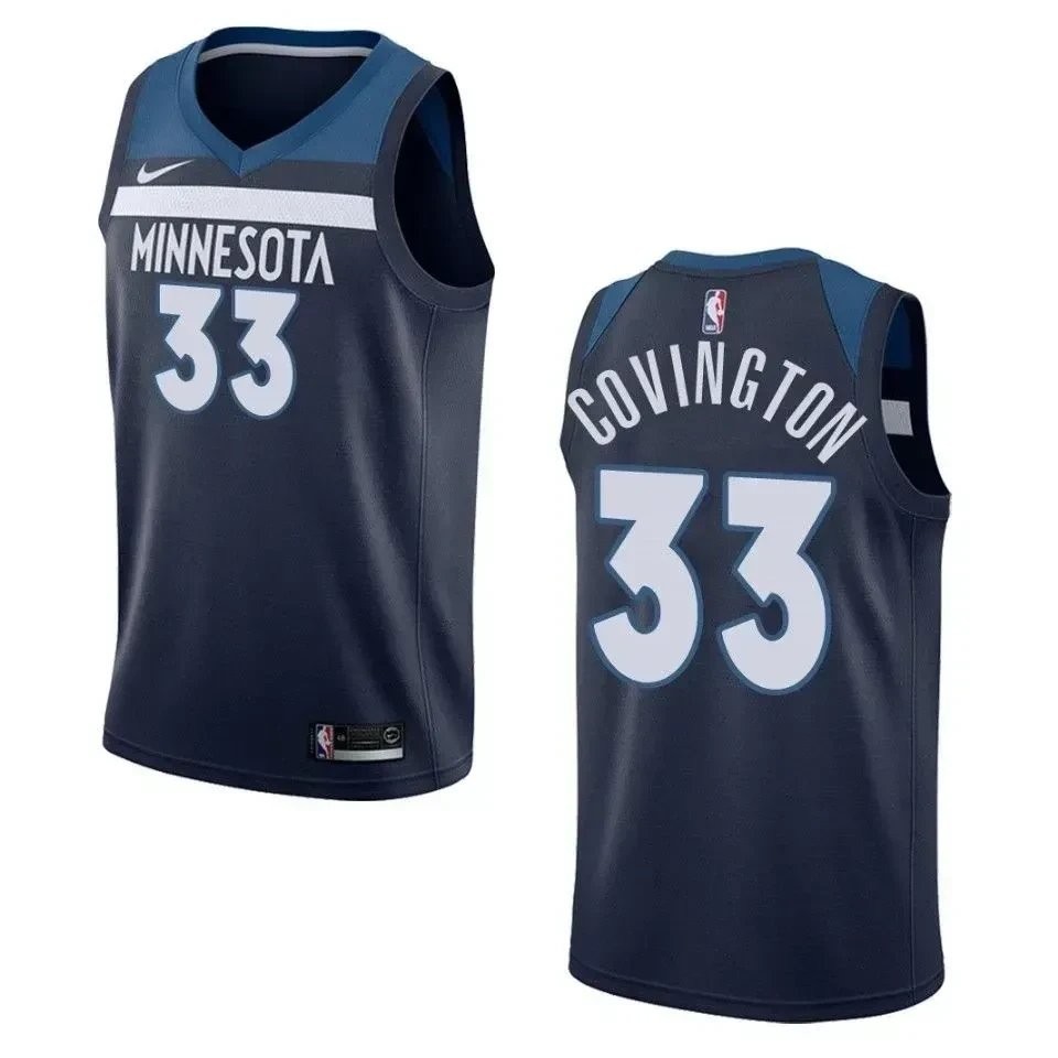 Men's Minnesota Timberwolves 33 Robert Covington Icon Swingman Jersey - Navy