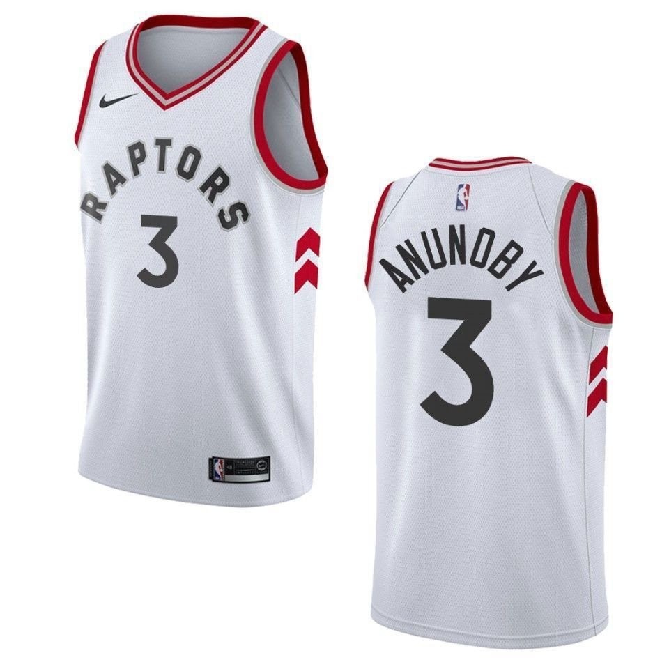 Men's Toronto Raptors OG Anunoby Association Swingman Jersey White