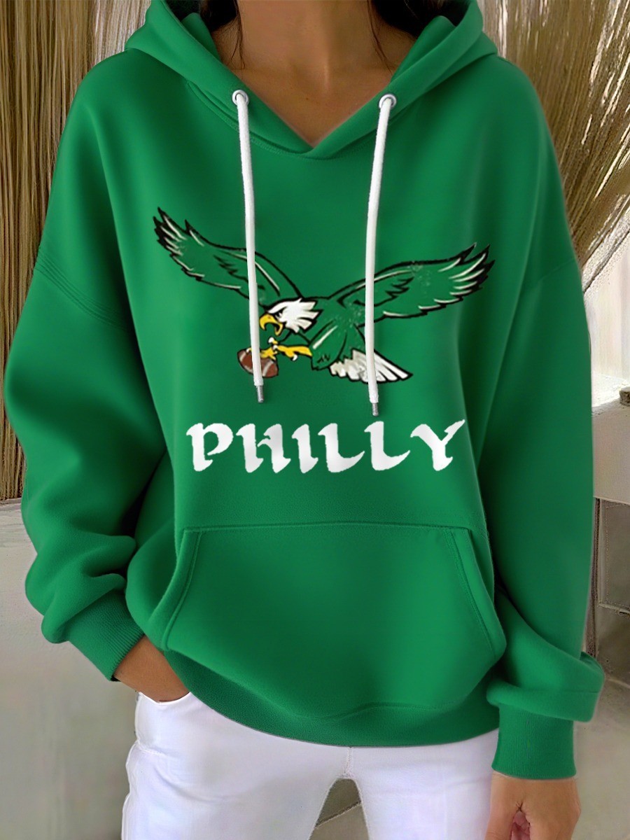 Musemora - Women's Philadelphia Eagles Hoodie - Game Day Football