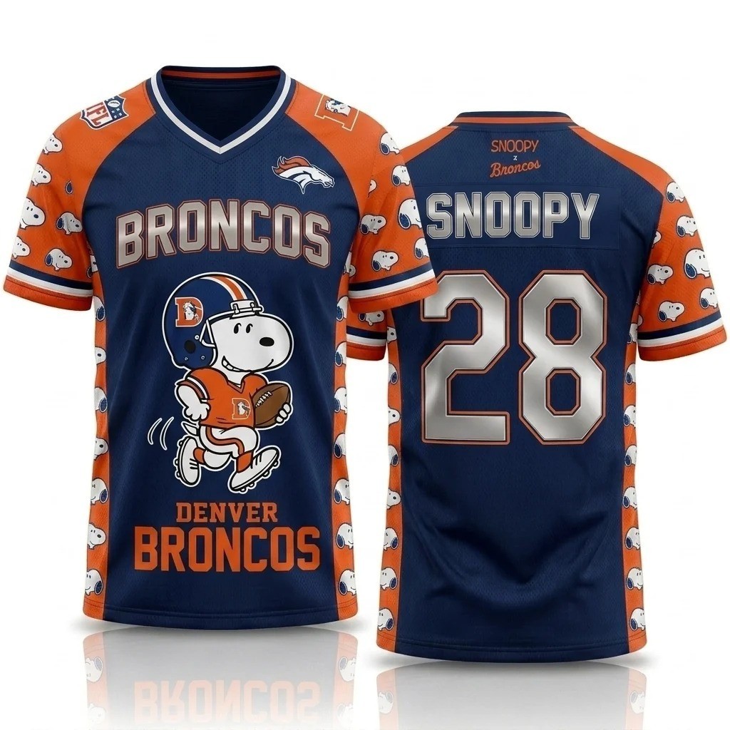 Musemora - Unisex Denver Broncos Jersey - Game Day Football