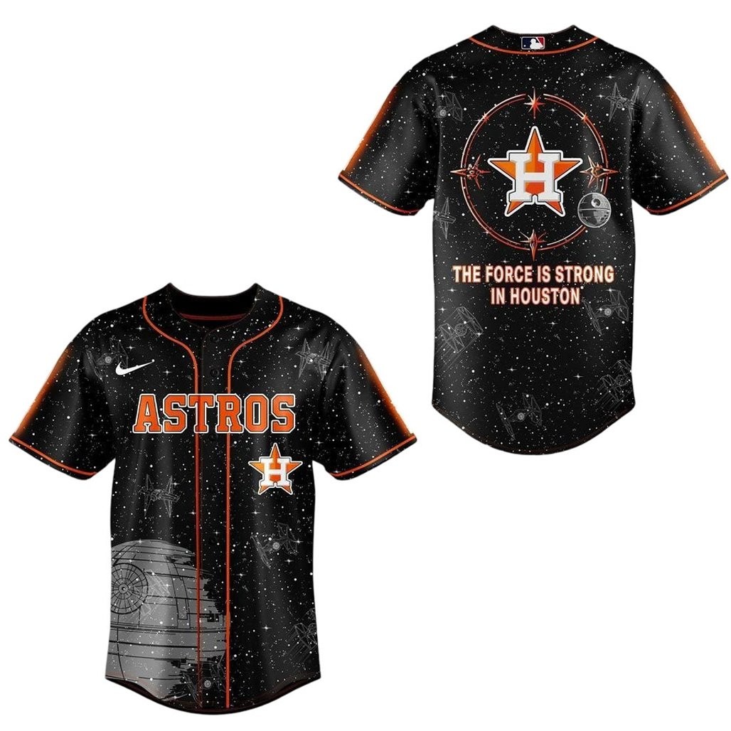 Houston Astros Star Wars The Force Is Strong In Houson Baseball Jersey