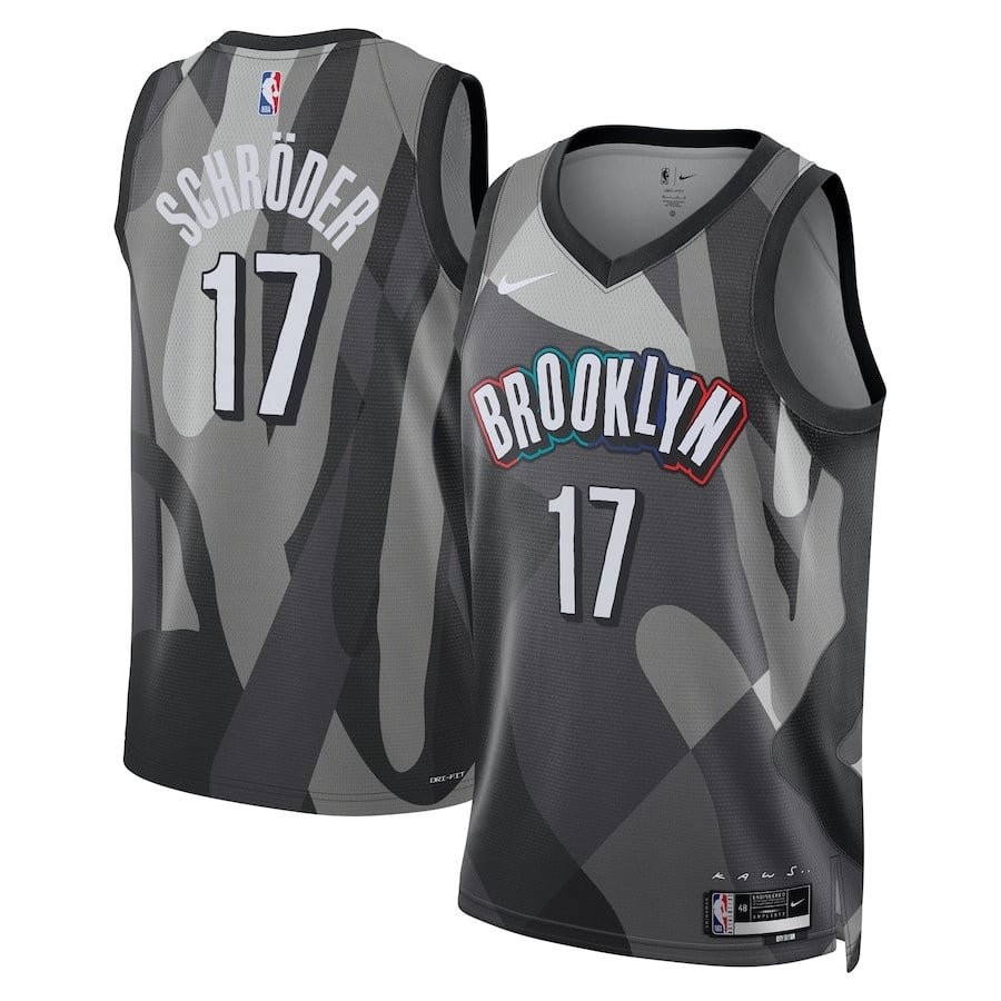 Dennis Schroder 17 Brooklyn Nets Unisex 2024/25 City Edition Swingman Jersey Gray