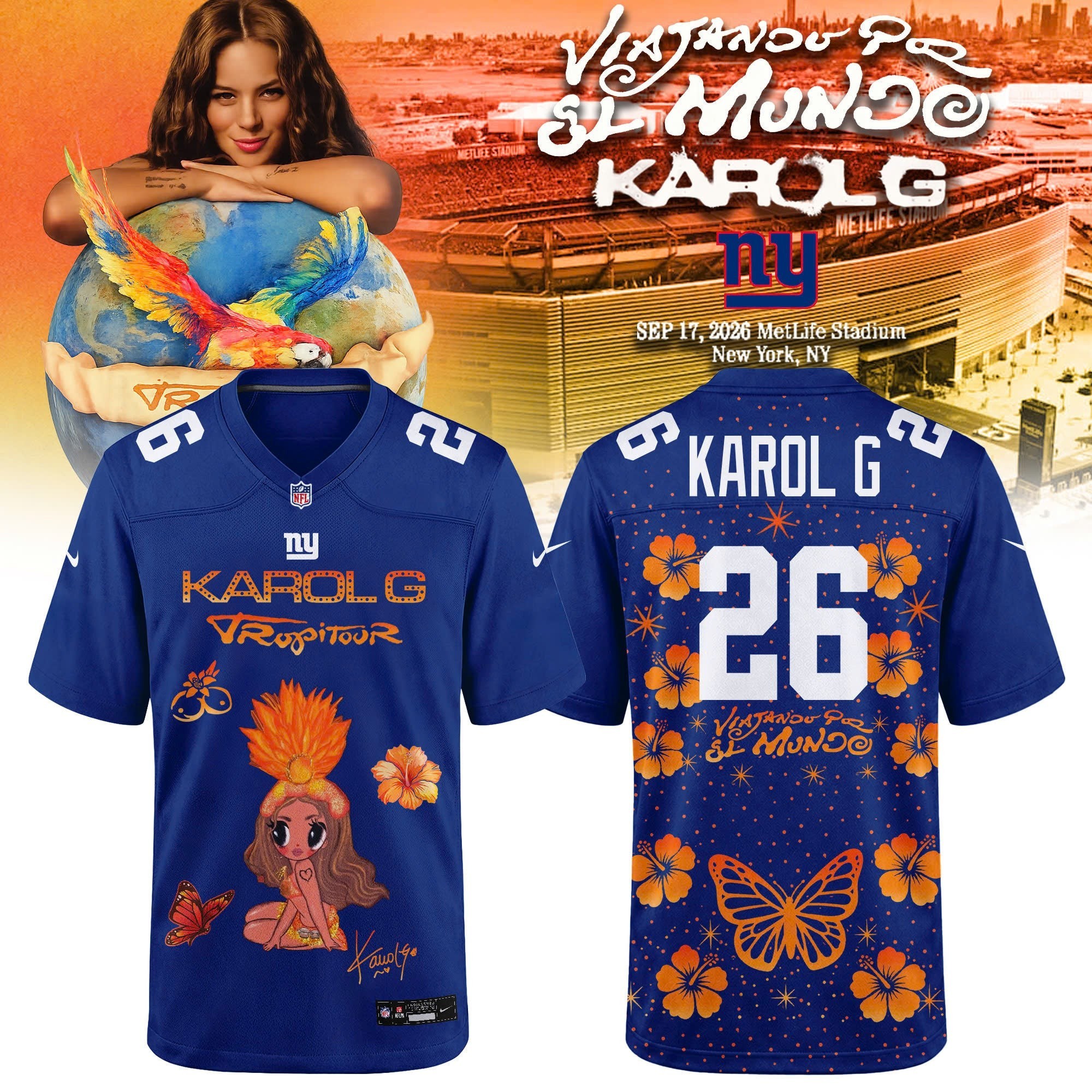 Musemora - Unisex New York Giants Jersey