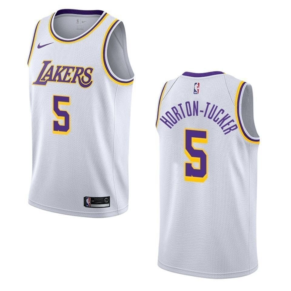 Men's Los Angeles Lakers Talen Horton-Tucker #5 Association Swingman Jersey White