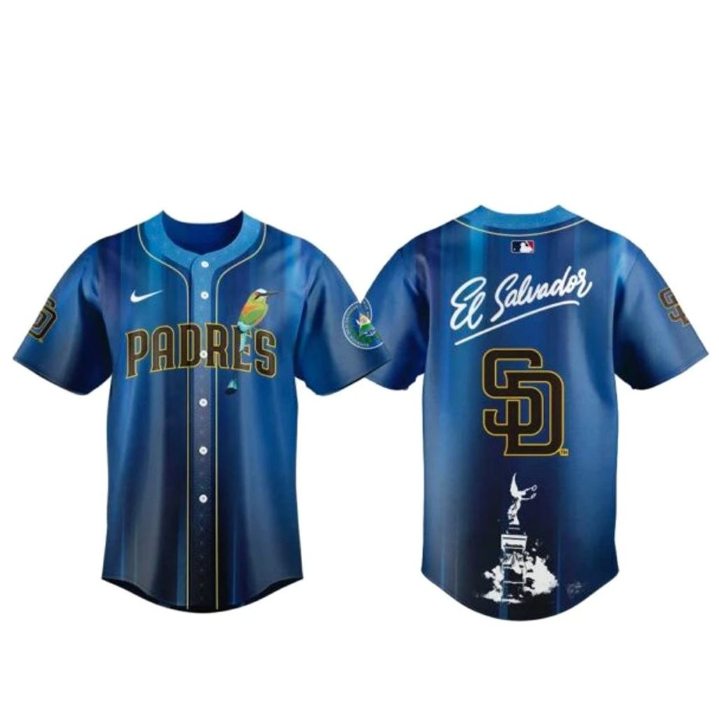 San Diego Padres Salvadoran Heritage Day 2026 Baseball Jersey