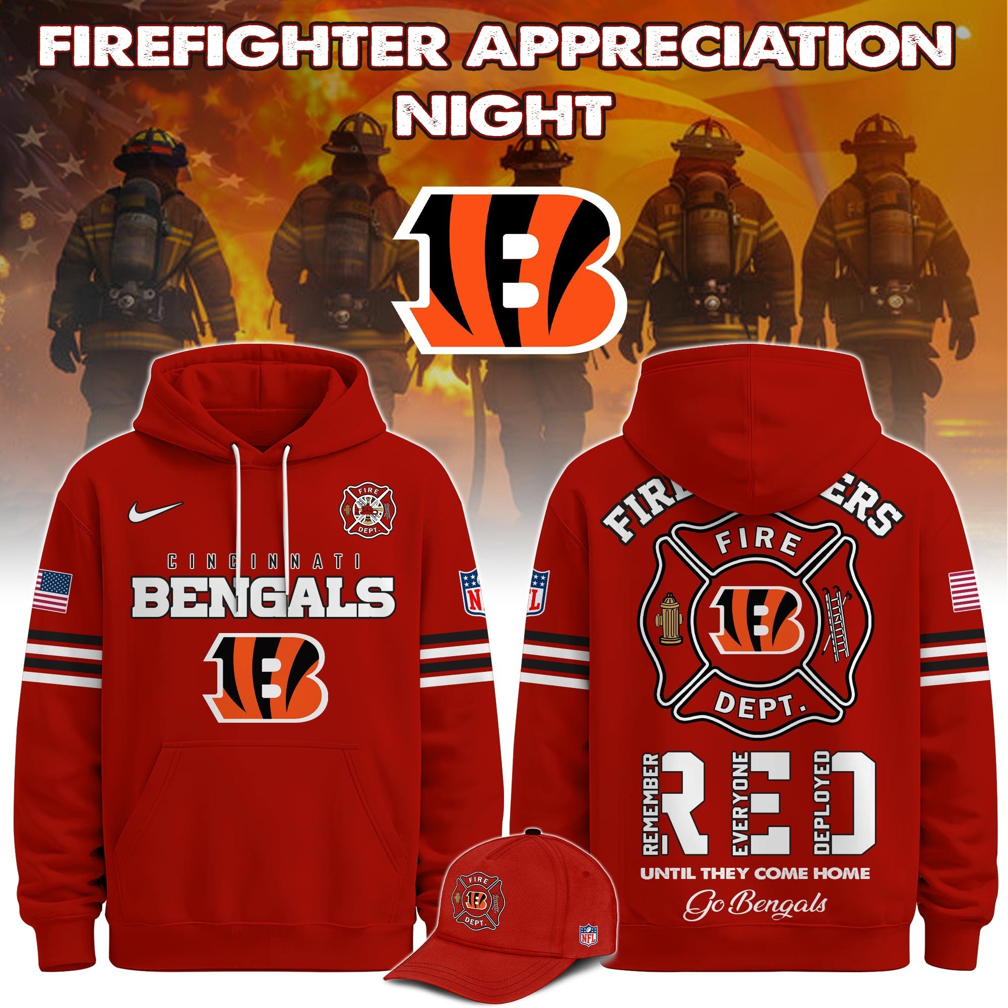 Musemora - Unisex Cincinnati Bengals Hoodie