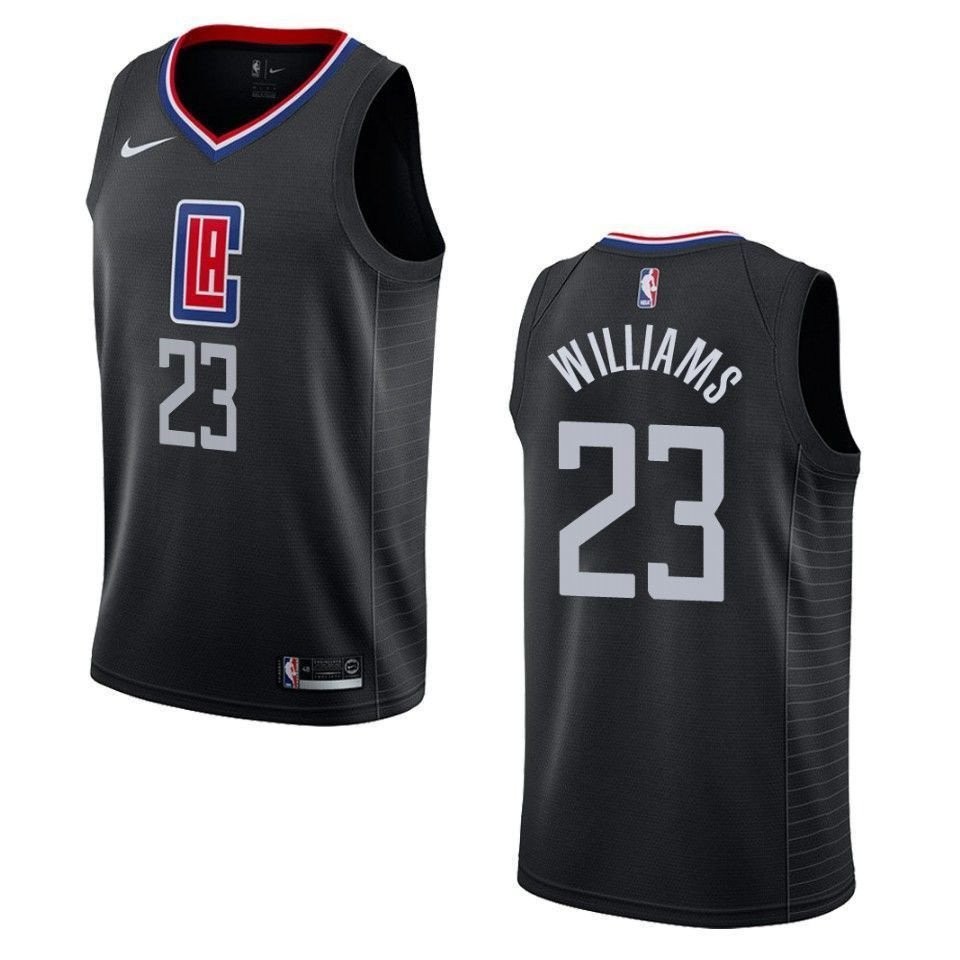 Men's Los Angeles Clippers 23 Lou Williams Statement Swingman Jersey Black
