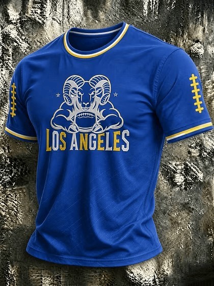 Musemora - Unisex Los Angeles Rams T-Shirt - Game Day Football