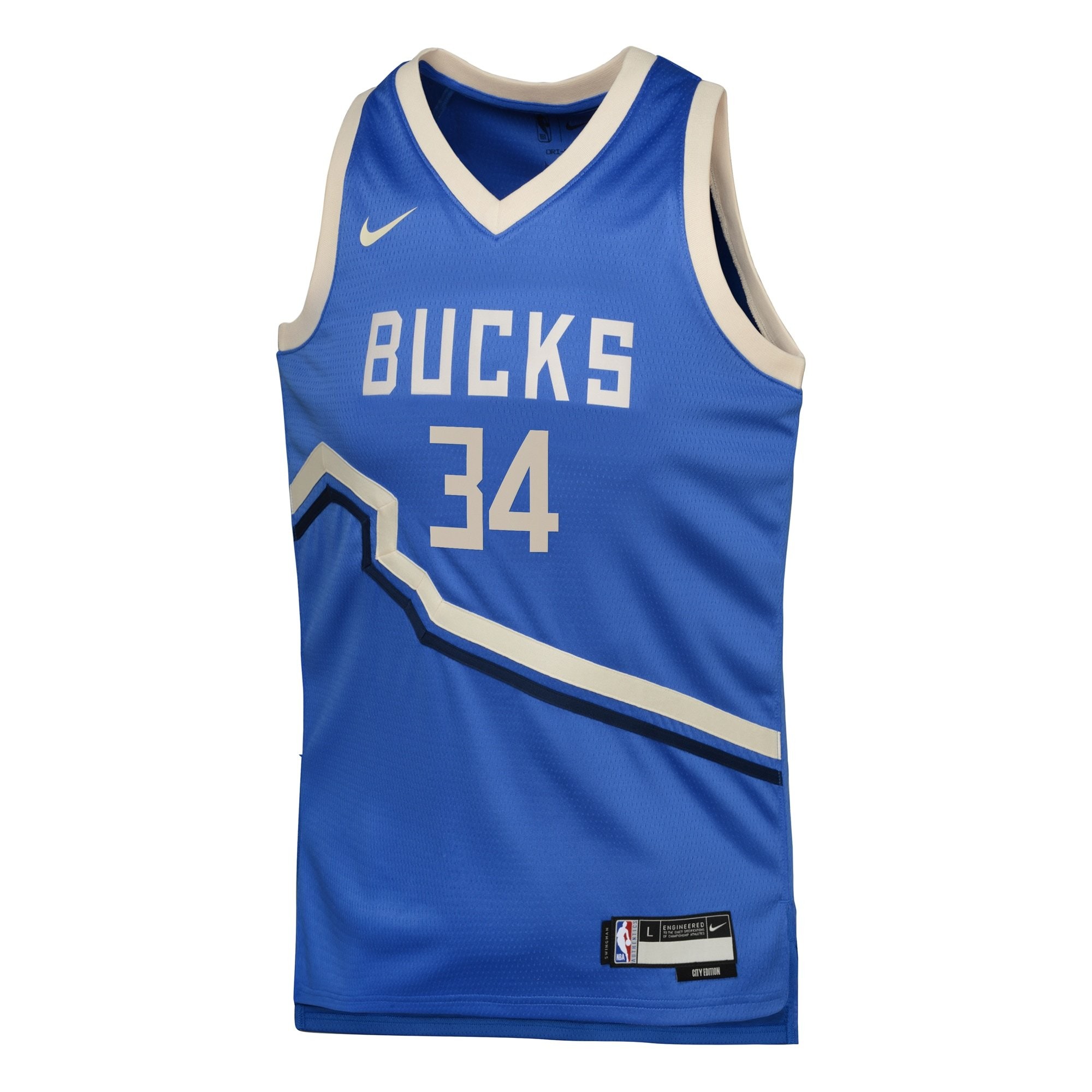 Milwaukee Bucks City Edition Swingman Jersey 2024 Royal Giannis Antetokounmpo Youth - Image 2