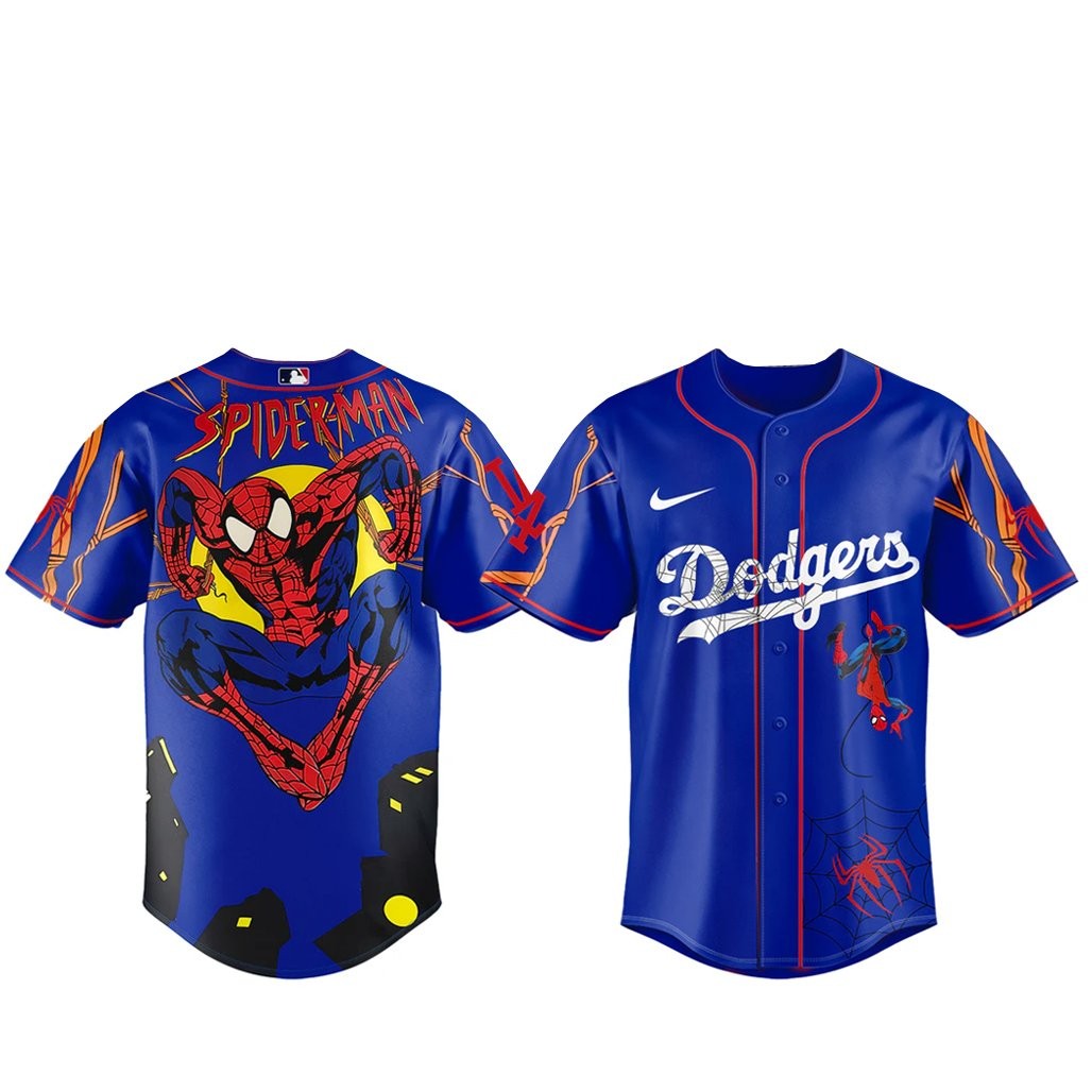 Los Angeles Dodgers x Spider Man Brand New Day 2026 Baseball Jersey