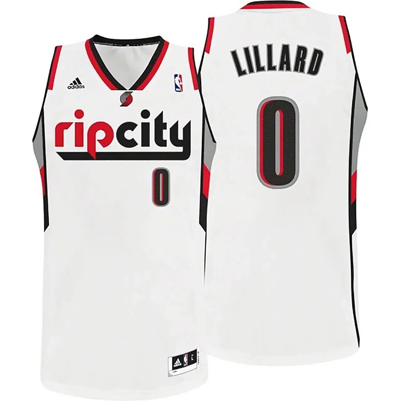 Damian Lillard Portland Trail Blazers 0 Rip City White Swingman Jersey Mens