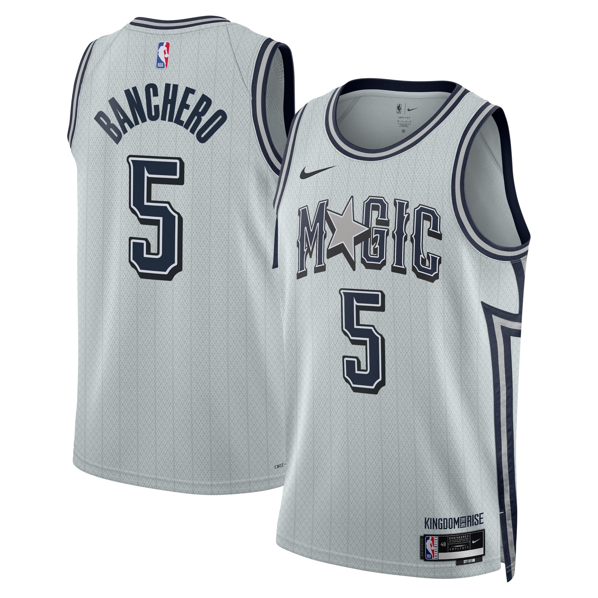 Orlando Magic 2024 City Edition Swingman Jersey Silver Paolo Banchero Unisex