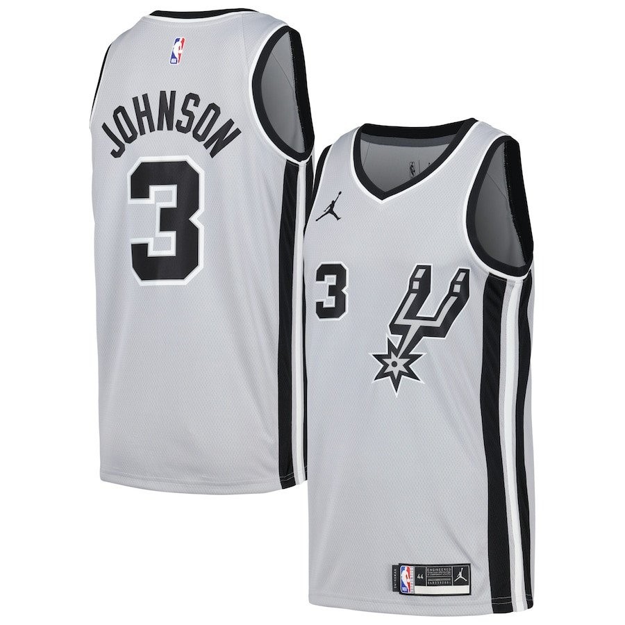 Keldon Johnson San Antonio Spurs Statement Edition Swingman Jersey Silver Men's