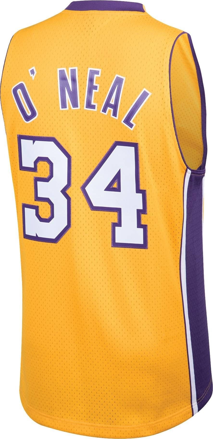 Mitchell Ness Men's Los Angeles Lakers Shaquille O'neal 34 Swingman Jersey - Image 3
