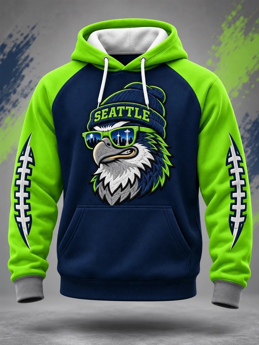 Musemora - Men's Seattle Seahawks Hoodie - Football