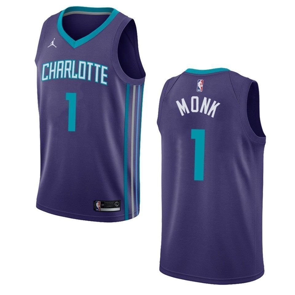 Men's Charlotte Hornets Malik Monk Statement Swingman Jersey Purple
