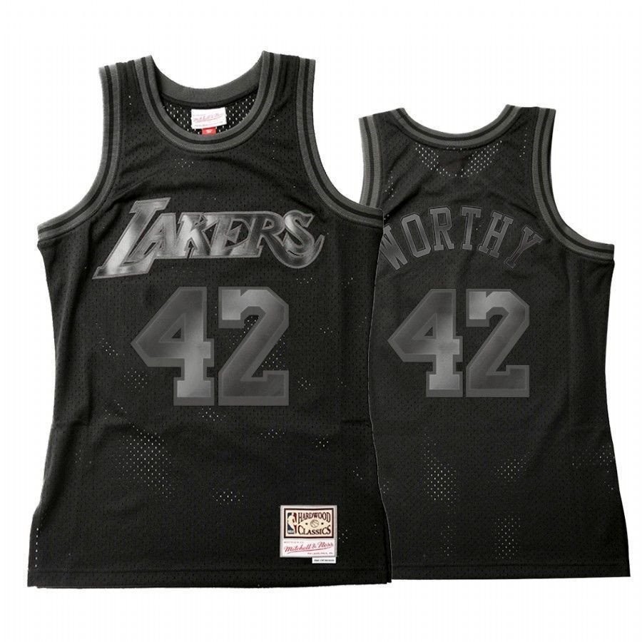 Men's Los Angeles Lakers James Worthy 42 Throwback Tonal Jersey