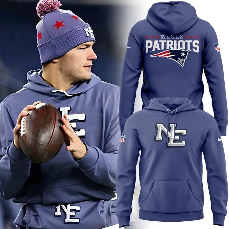 Musemora - Men's New England Patriots Hoodie - Game Day