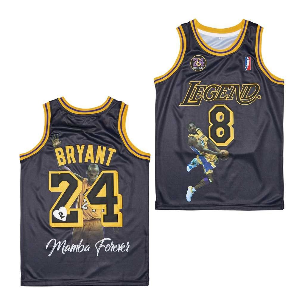 Kobe Bryant Hall of Fame Legacy Throwback Swingman Jersey Black Unisex